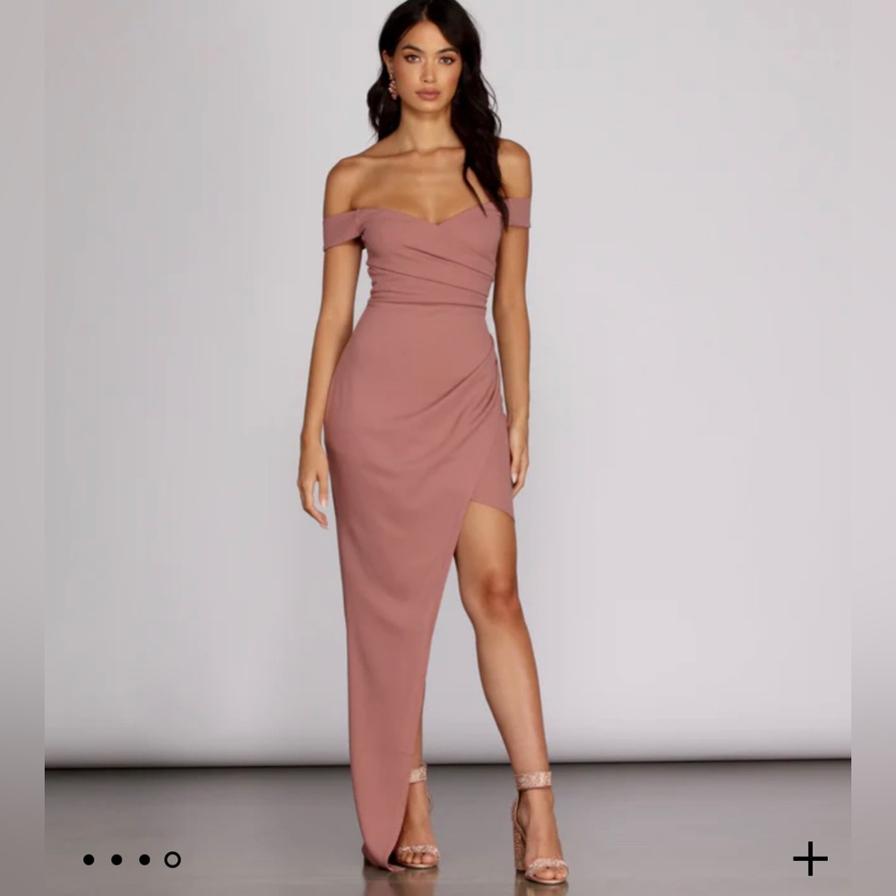 Mauve Asymmetrical Dress
